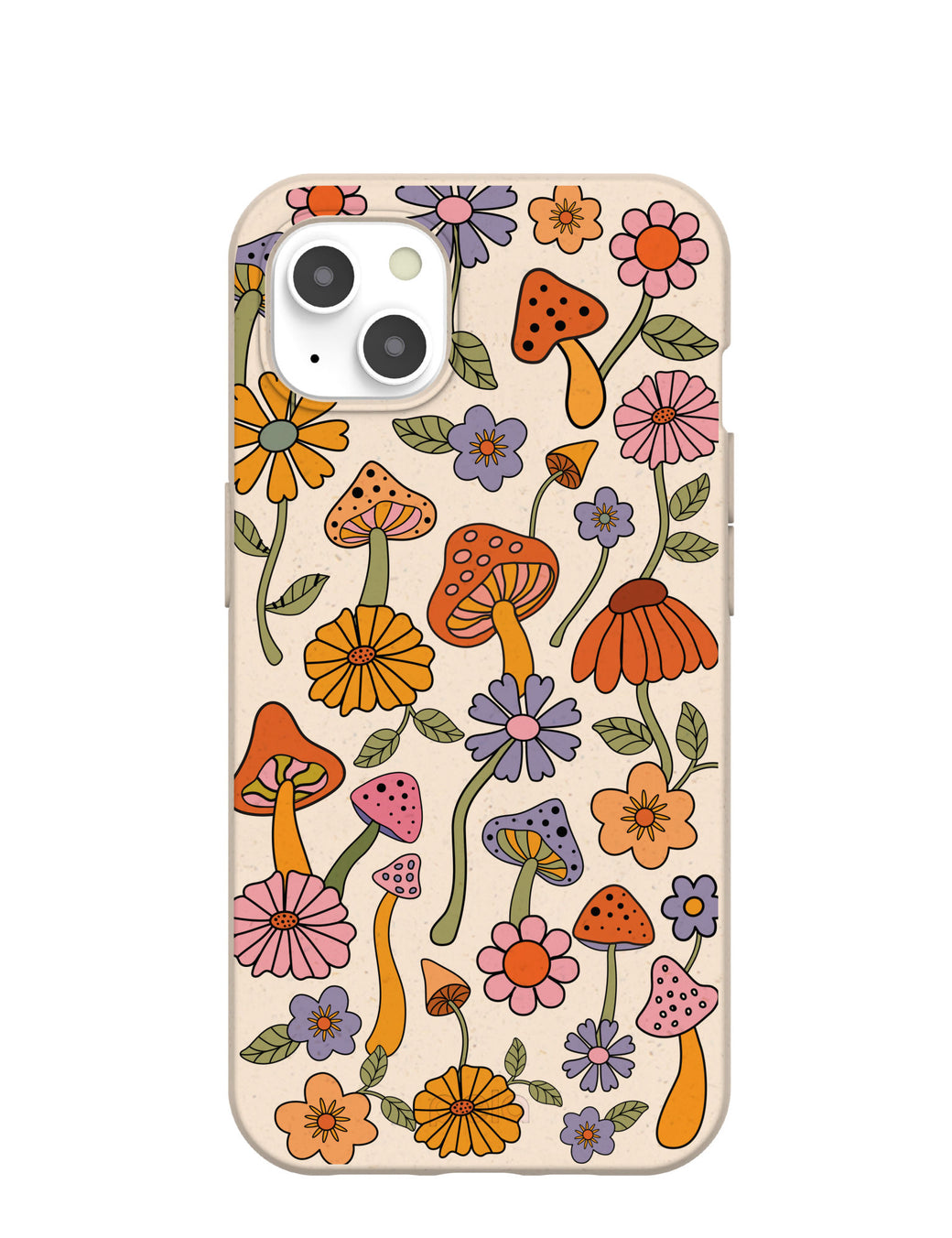 Seashell Shrooms and Blooms iPhone 13 Case