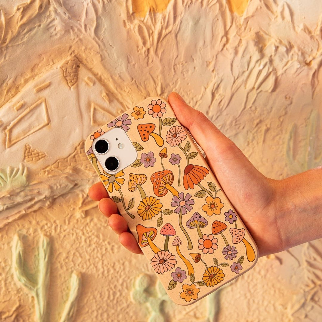 Seashell Shrooms and Blooms iPhone 13 Case