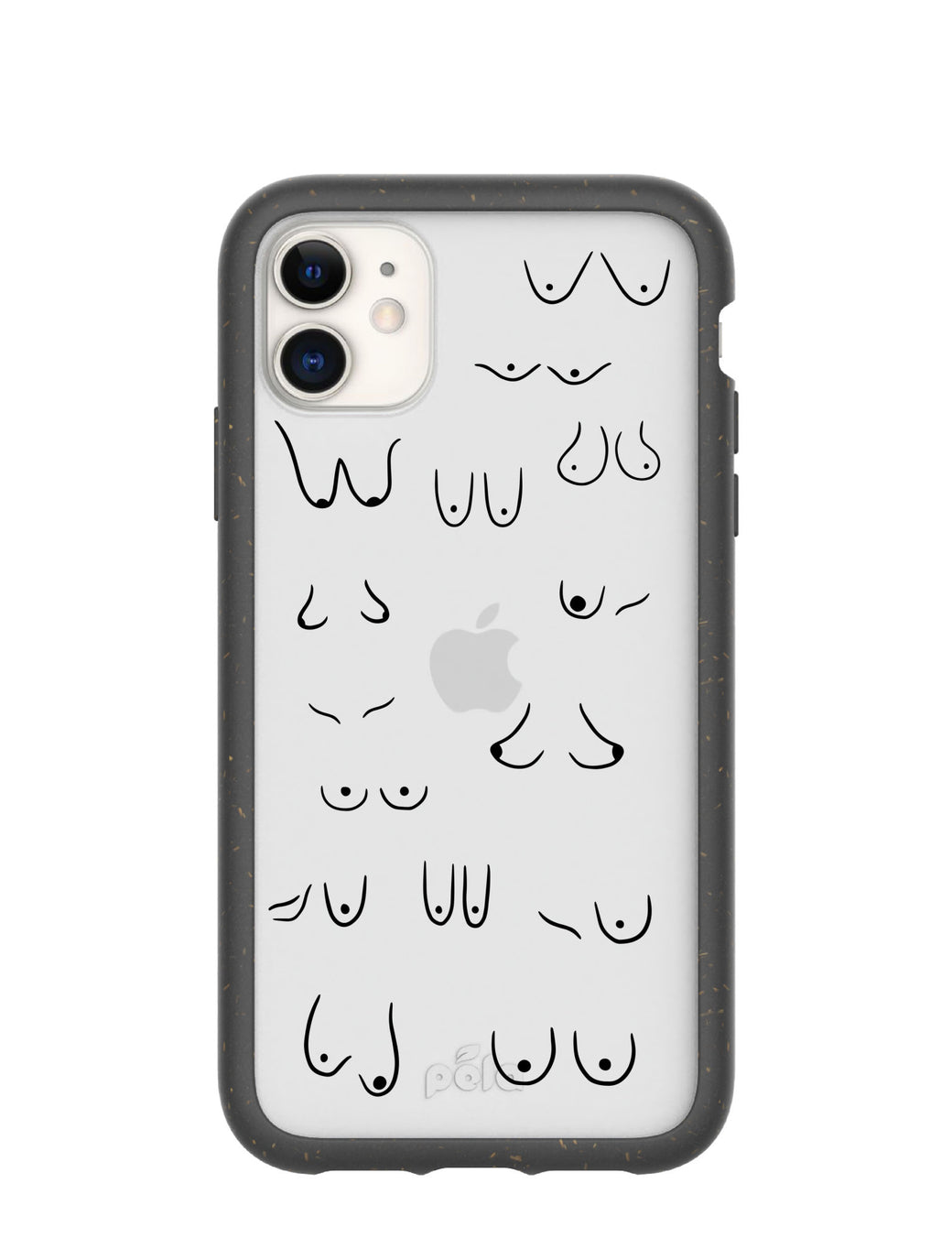 Clear Sister iPhone 11 Case With Black Ridge