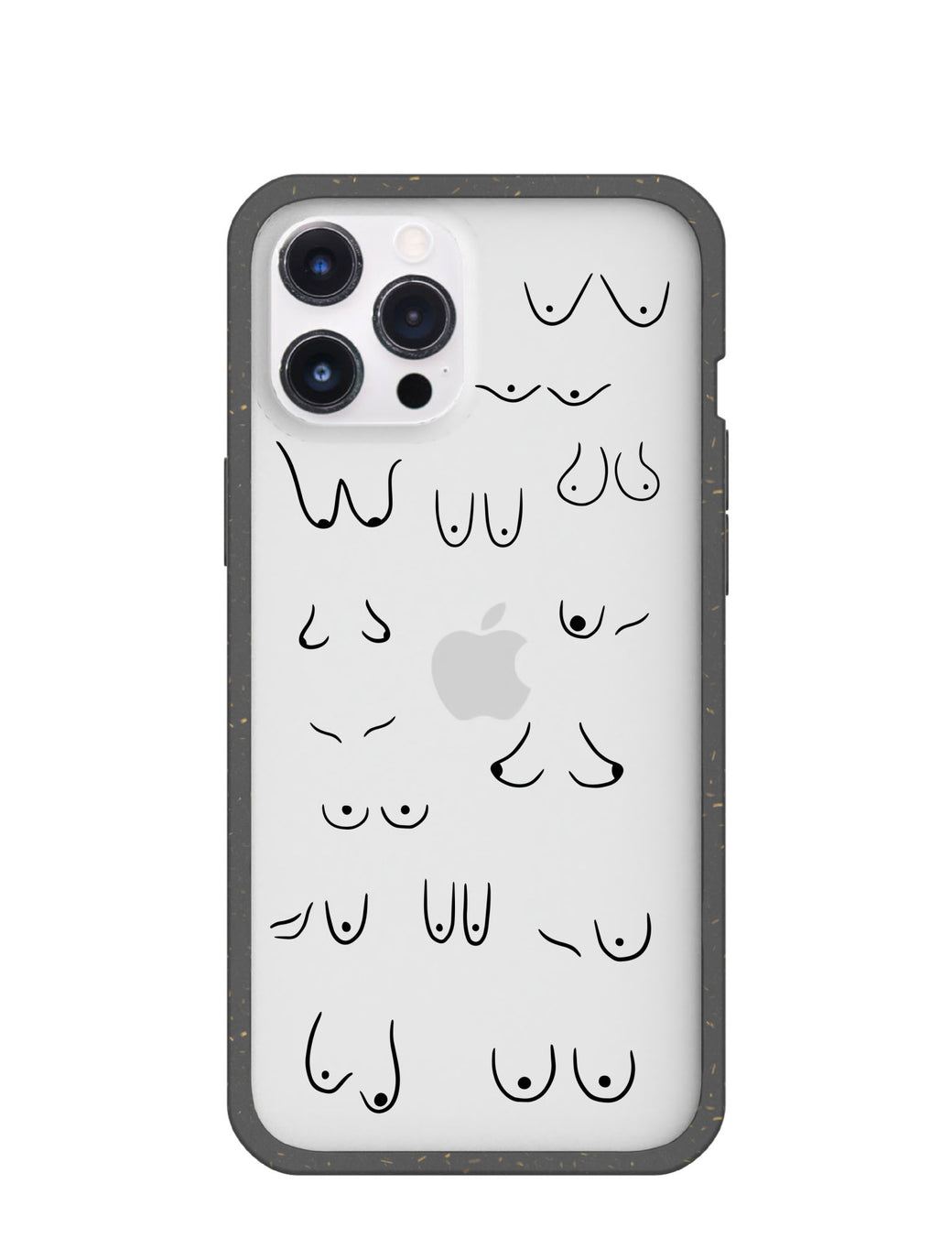Clear Sister iPhone 12 Pro Max Case With Black Ridge