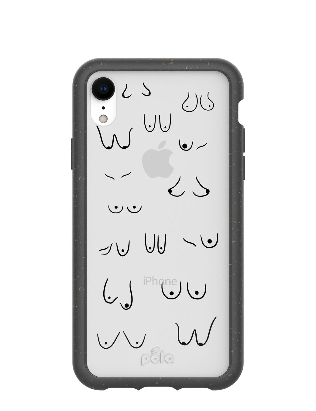 Clear Sister iPhone XR Case With Black Ridge