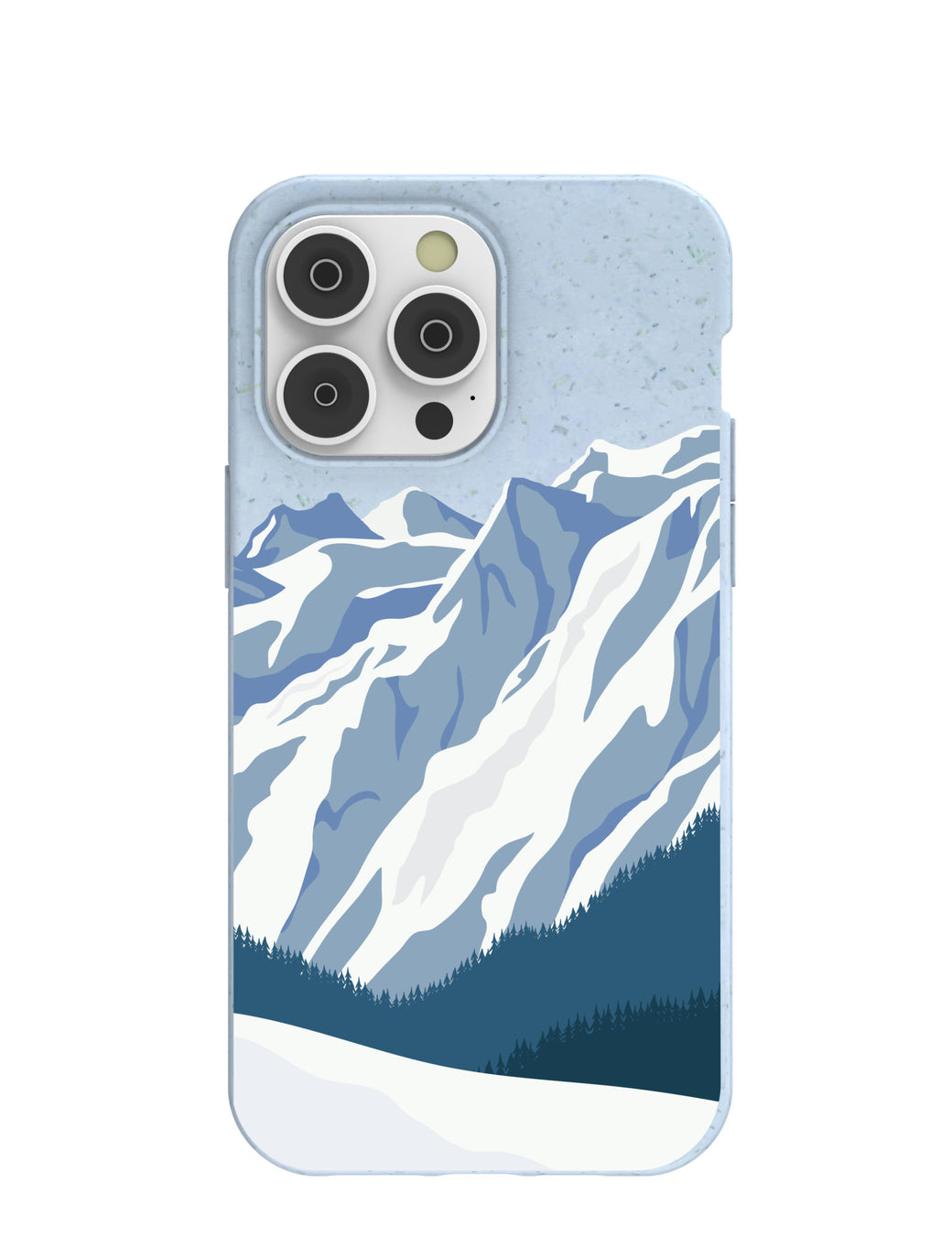 Powder Blue Slopes Calling iPhone 14 Pro Max Case with MagSafe Module