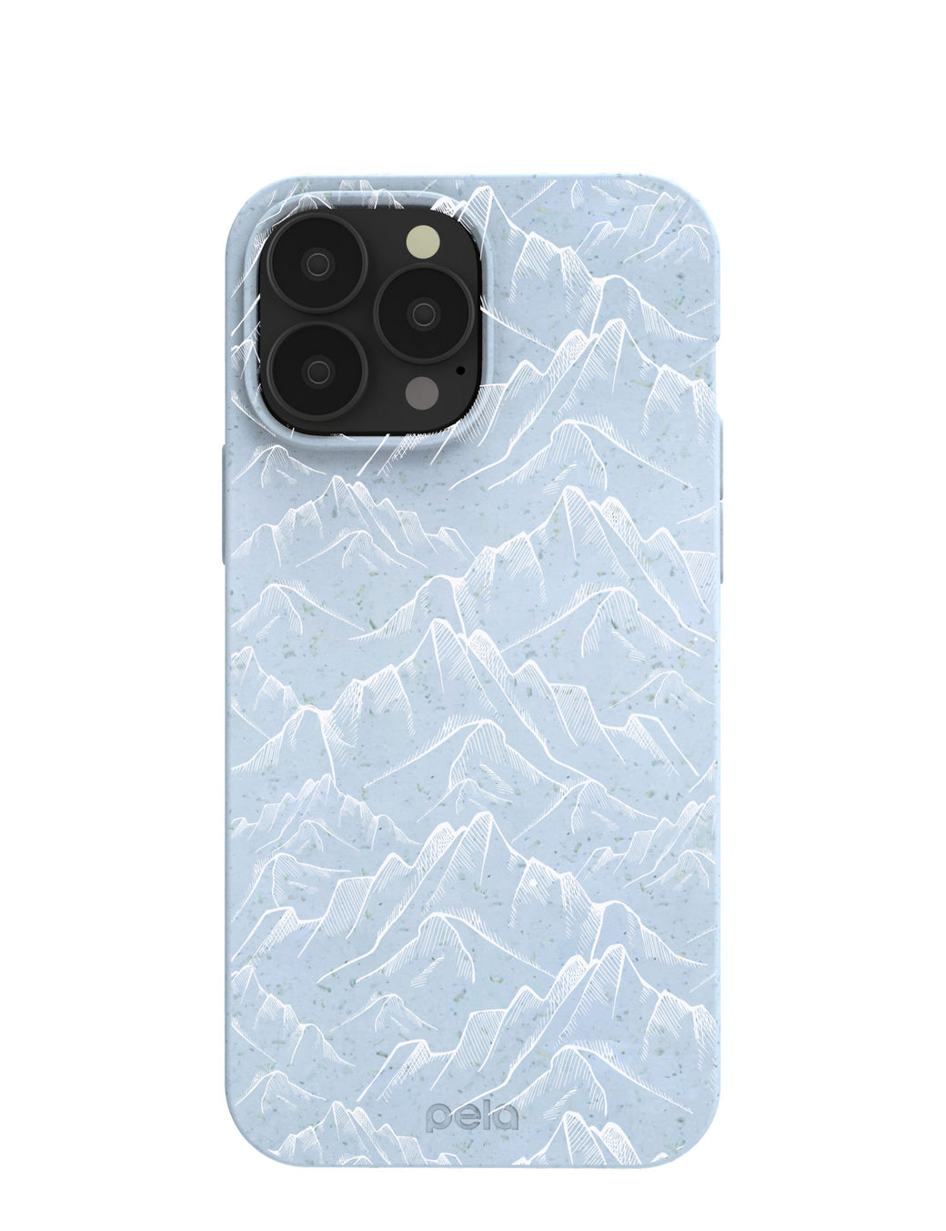 Powder Blue Snowy Mountains iPhone 13 Pro Max Case