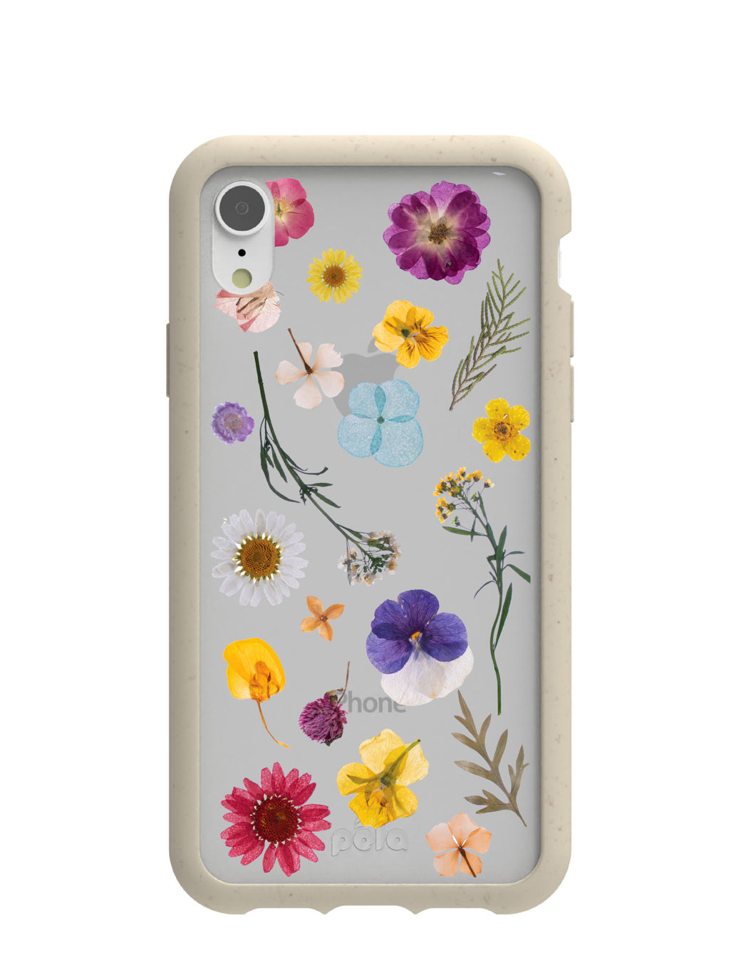 Clear Springtime iPhone XR Case With London Fog Ridge