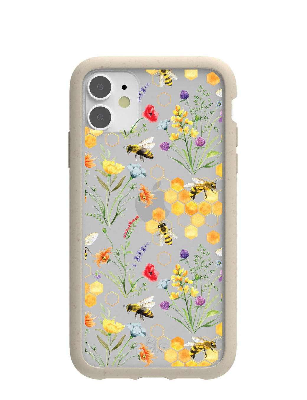 Clear Sweet Bees iPhone 11 Case With London Fog Ridge