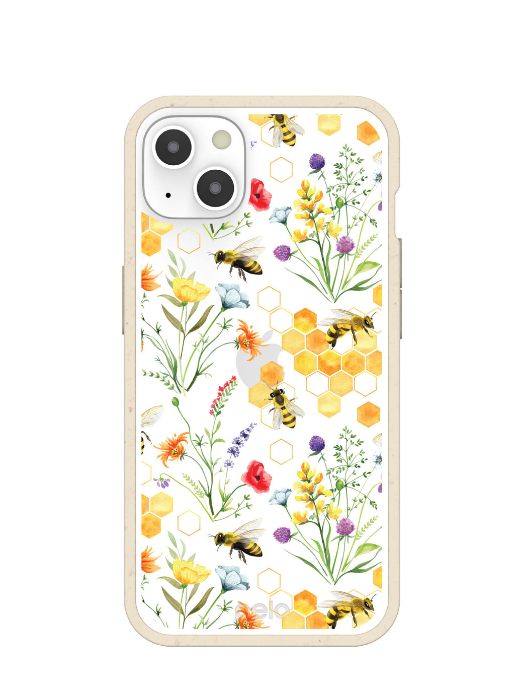 Clear Sweet Bees iPhone 13 Case With London Fog Ridge