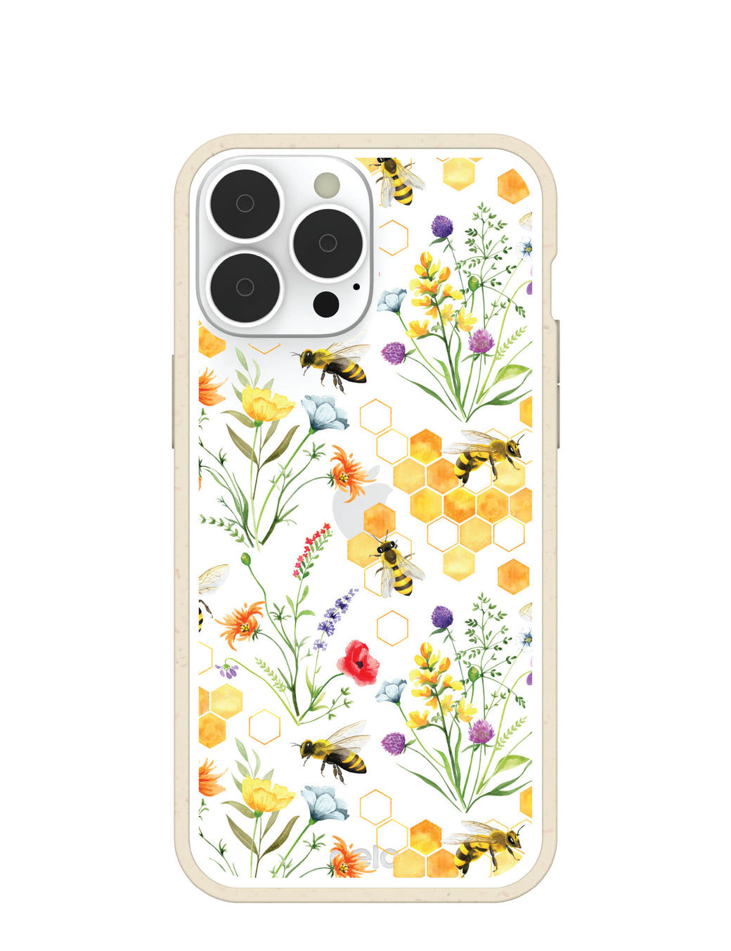 Clear Sweet Bees iPhone 13 Pro Max Case With London Fog Ridge
