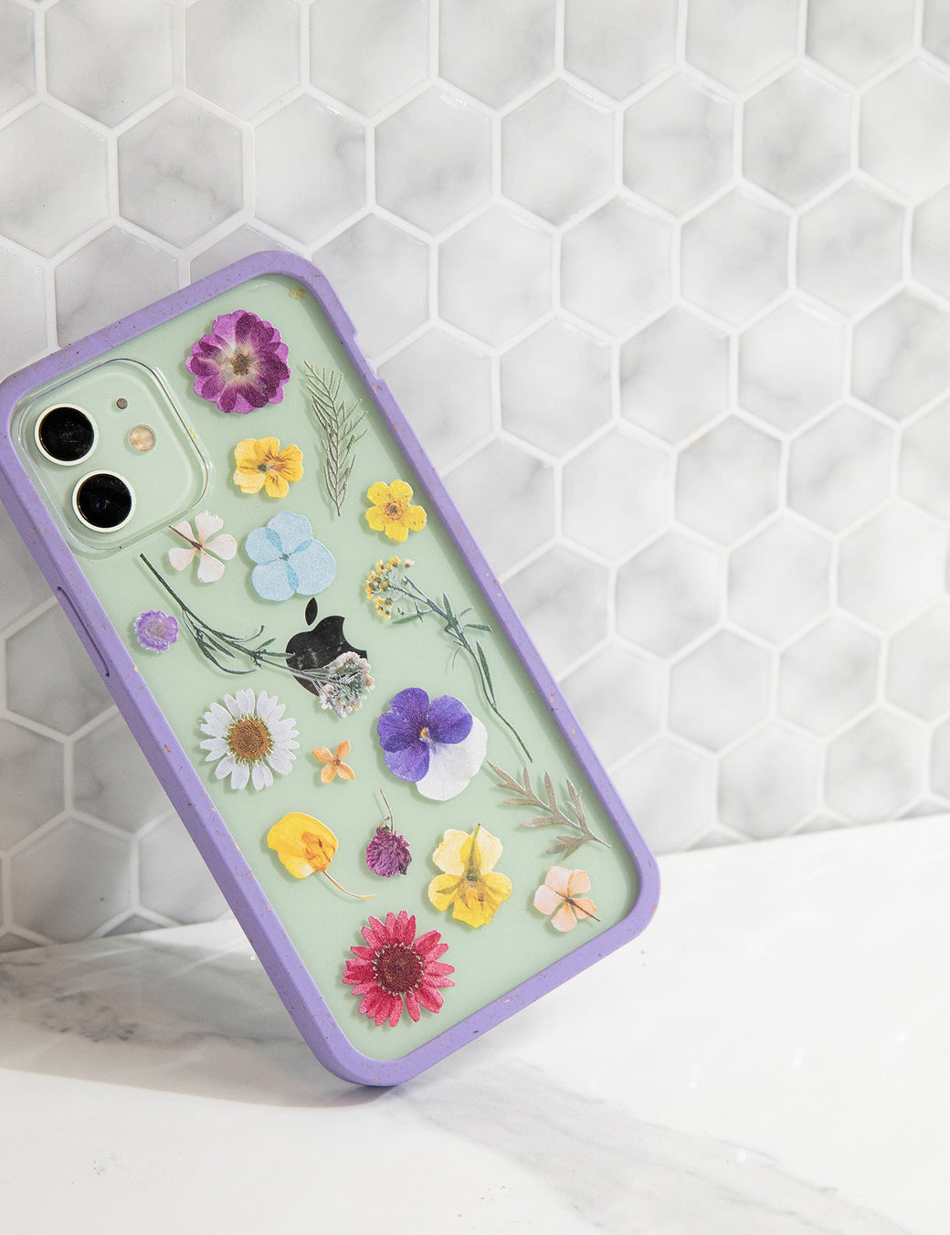 Clear Springtime iPhone 11 Case With Lavender Ridge