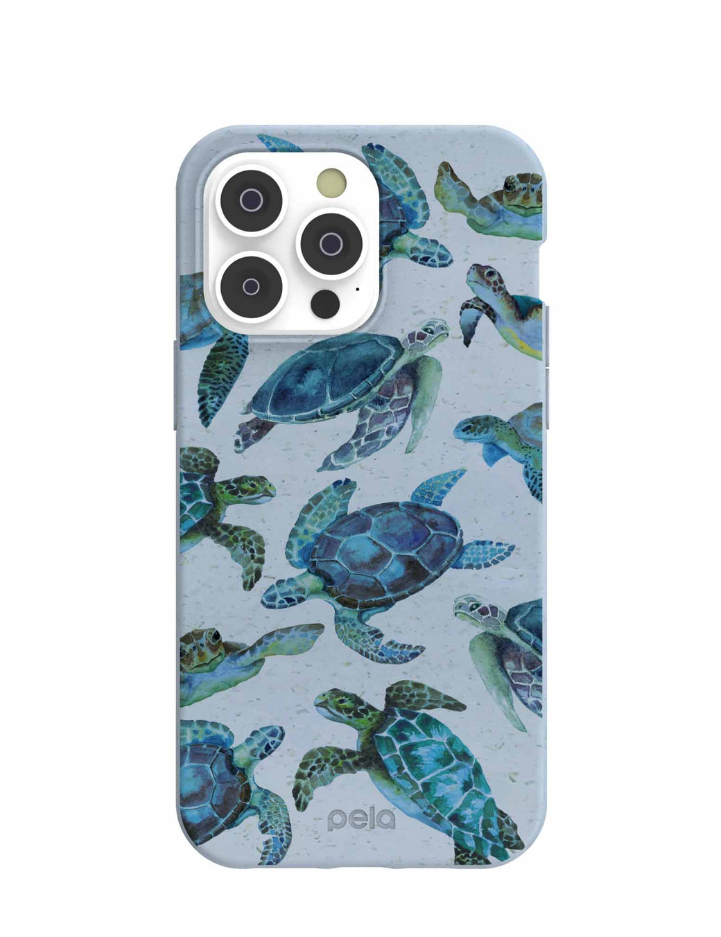 Powder Blue Underwater iPhone 14 Pro Max Case with MagSafe Module