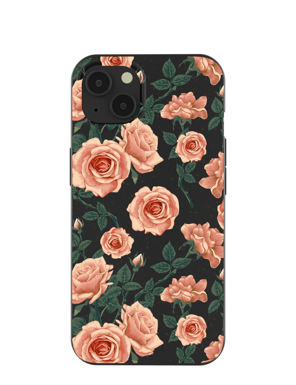 Black Vintage roses iPhone 13 Case