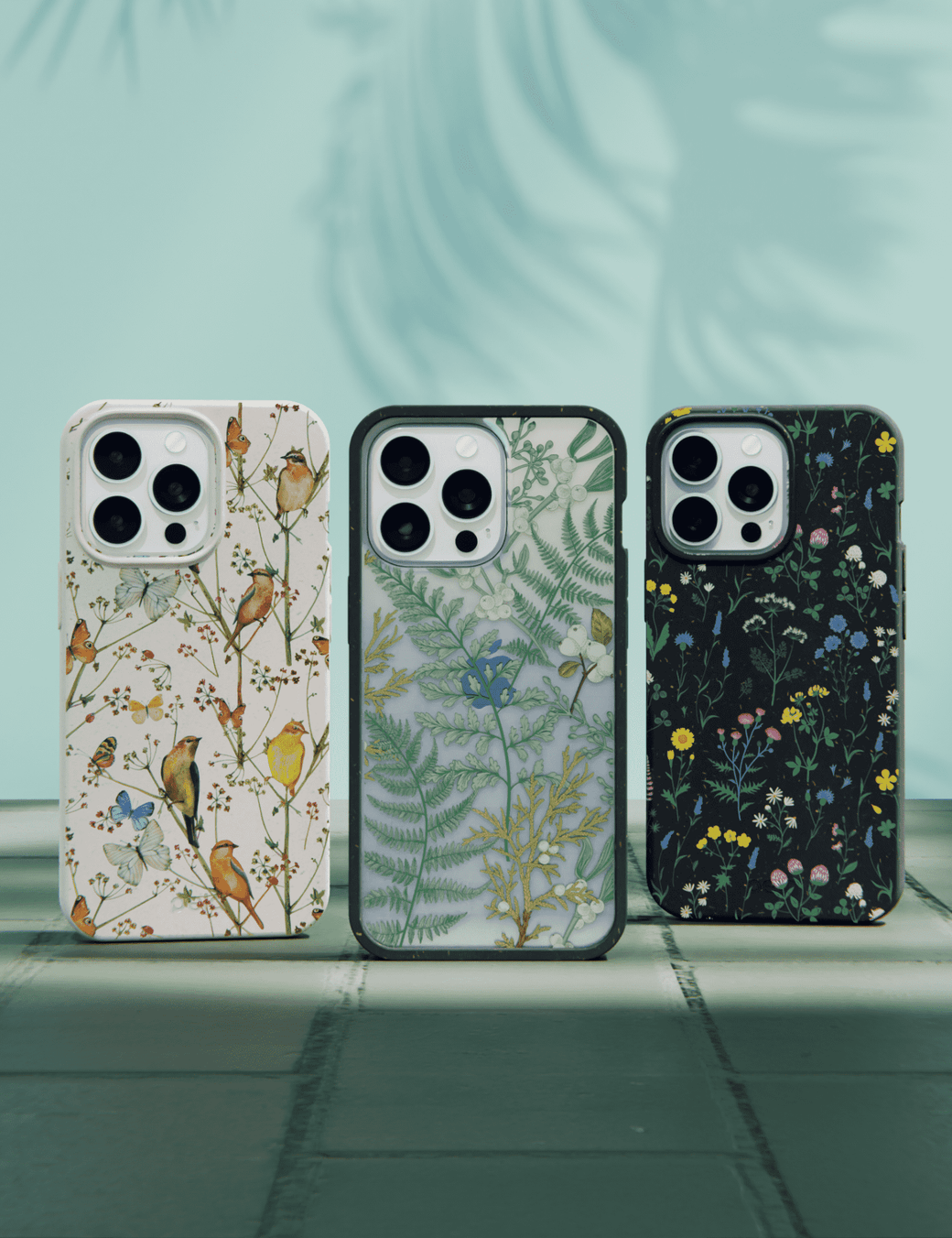 Black Shadow Blooms iPhone 13 Case