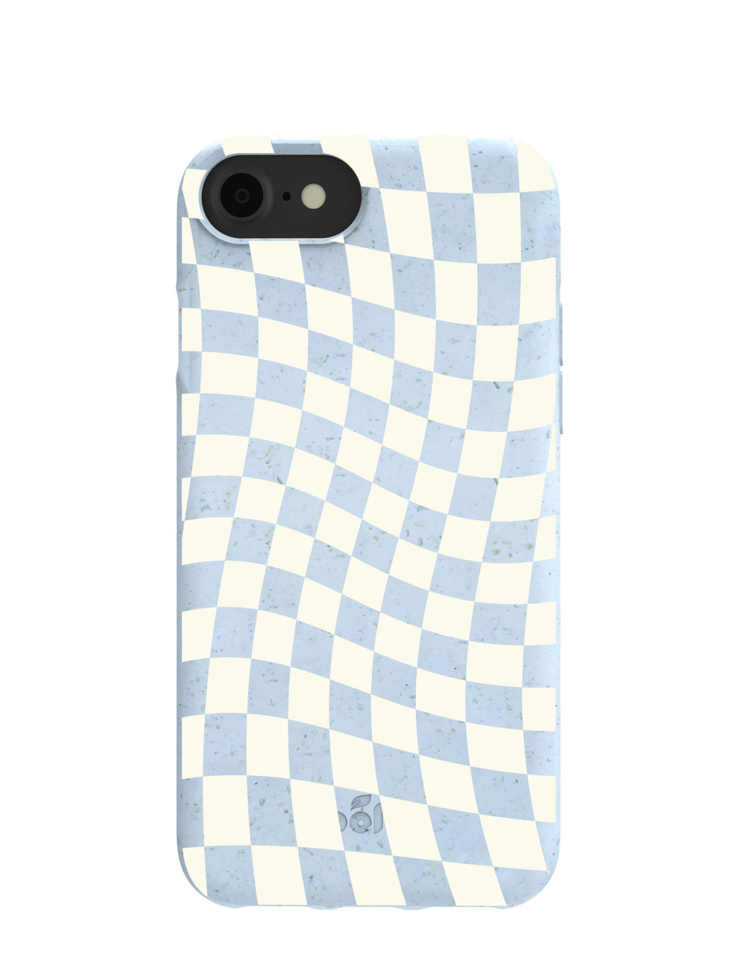 Powder Blue Warped Checkers iPhone 6/6s/7/8/SE Case