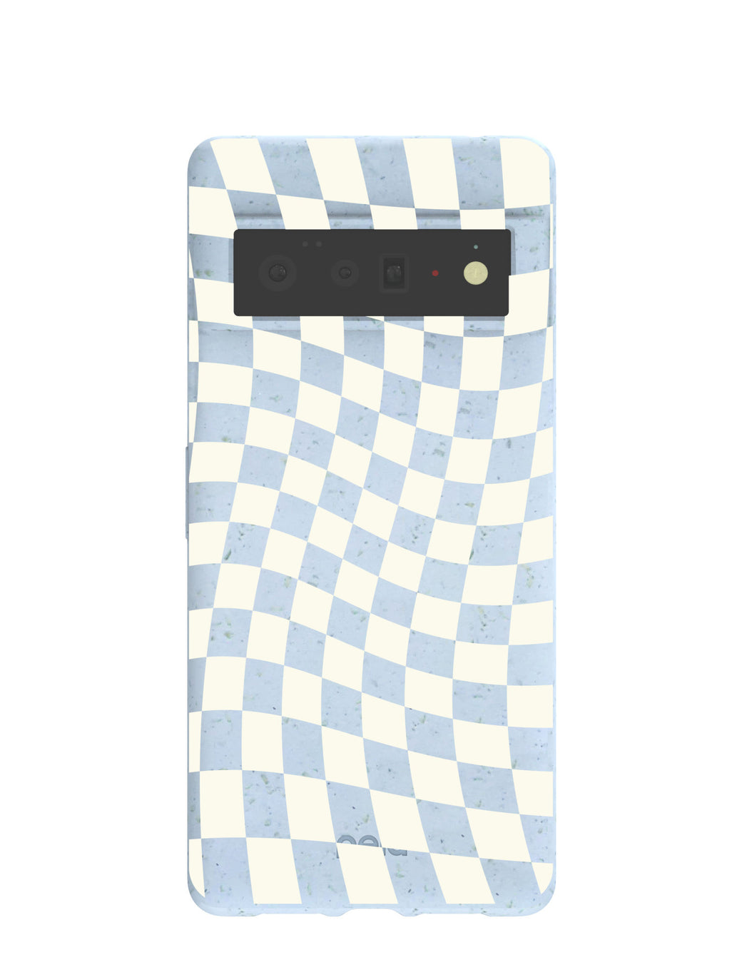 Powder Blue Warped Checkers Google Pixel 6 Pro Case