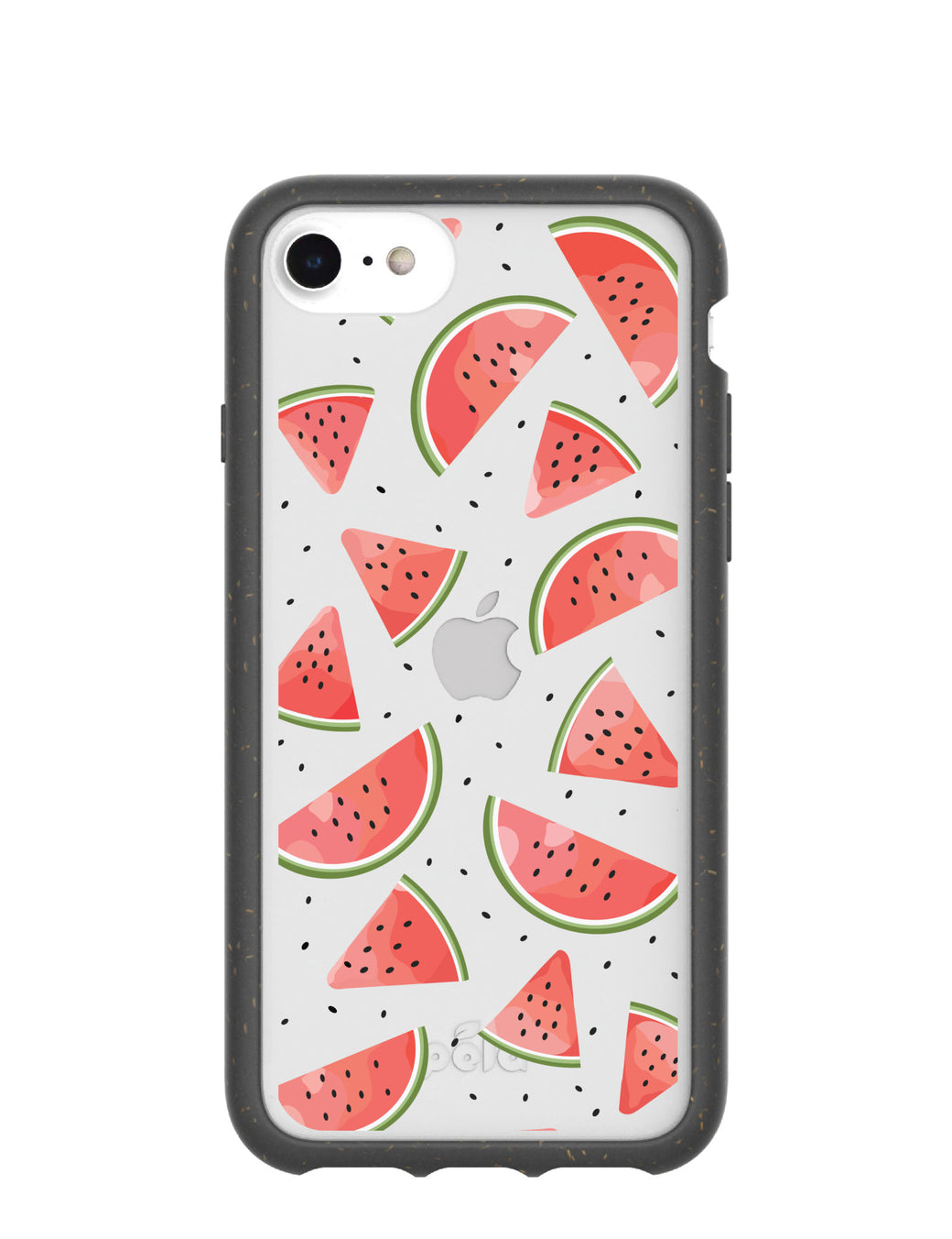 Clear Watermelon iPhone 6/6s/7/8/SE Case With Black Ridge