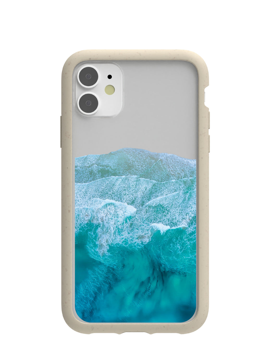 Clear Waves iPhone 11 Case With London Fog Ridge