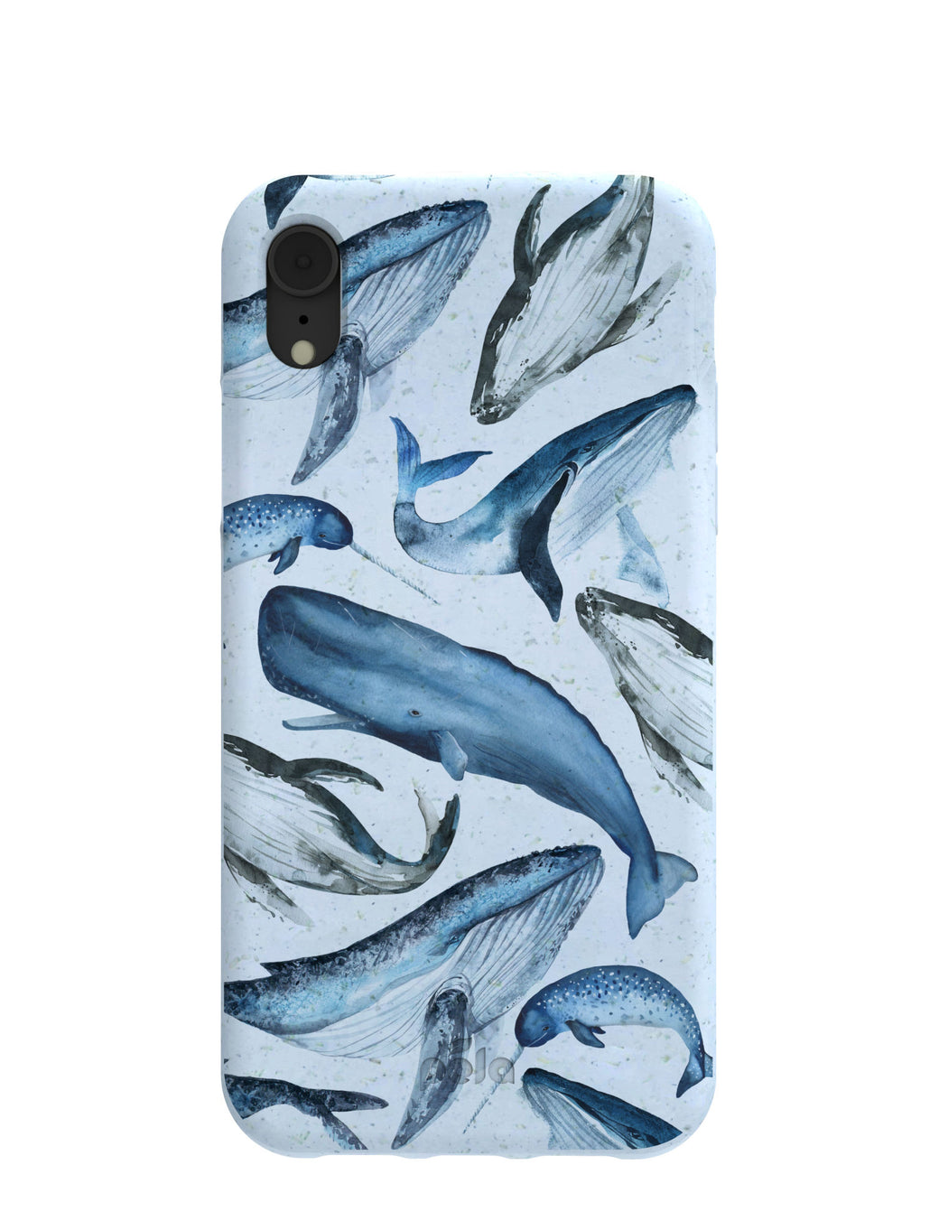 Powder Blue Whales iPhone XR Case