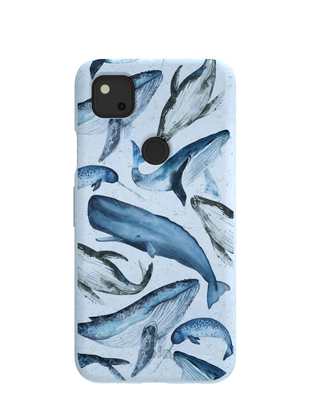 Powder Blue Whales Google Pixel 4a Case