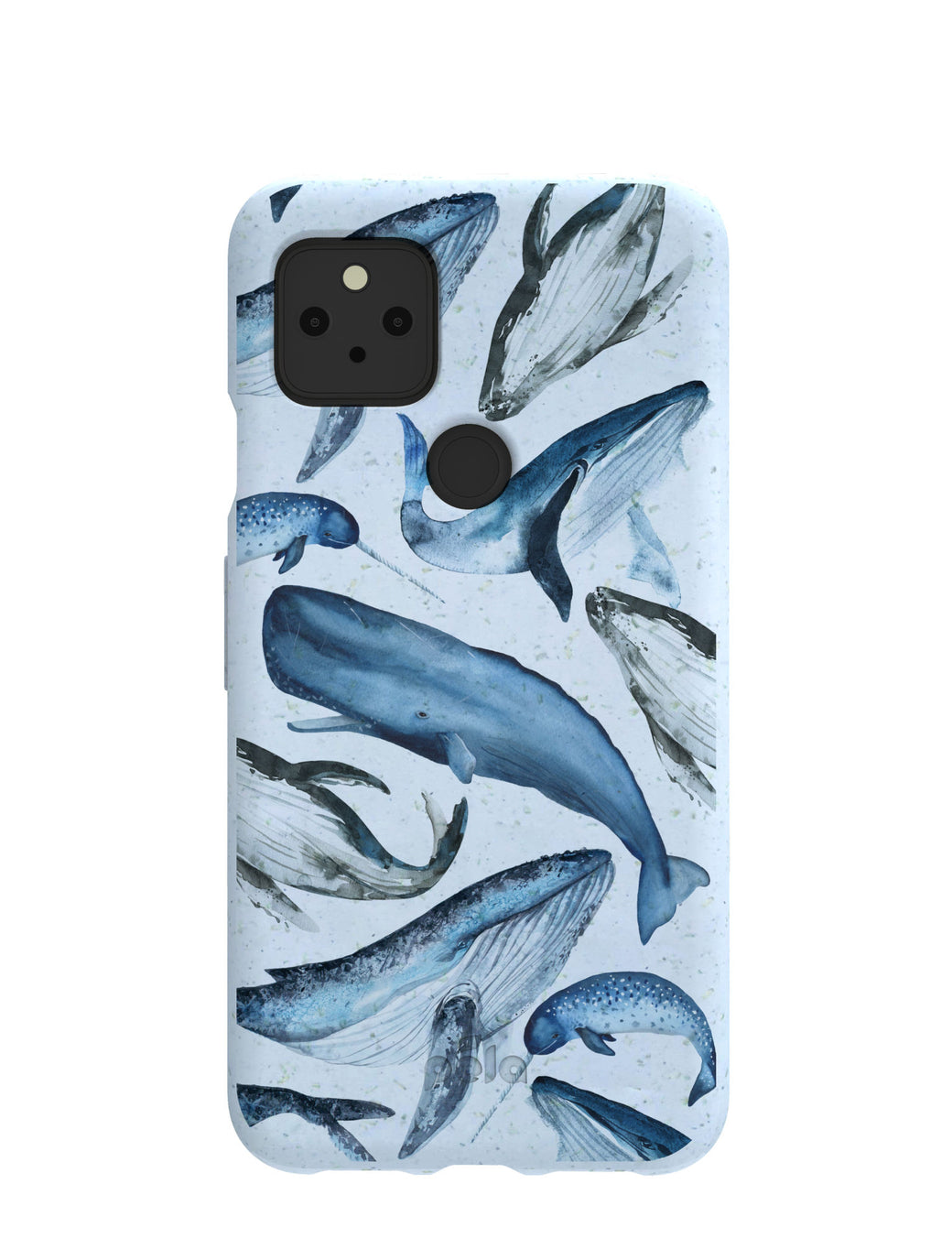 Powder Blue Whales Google Pixel 5 Case