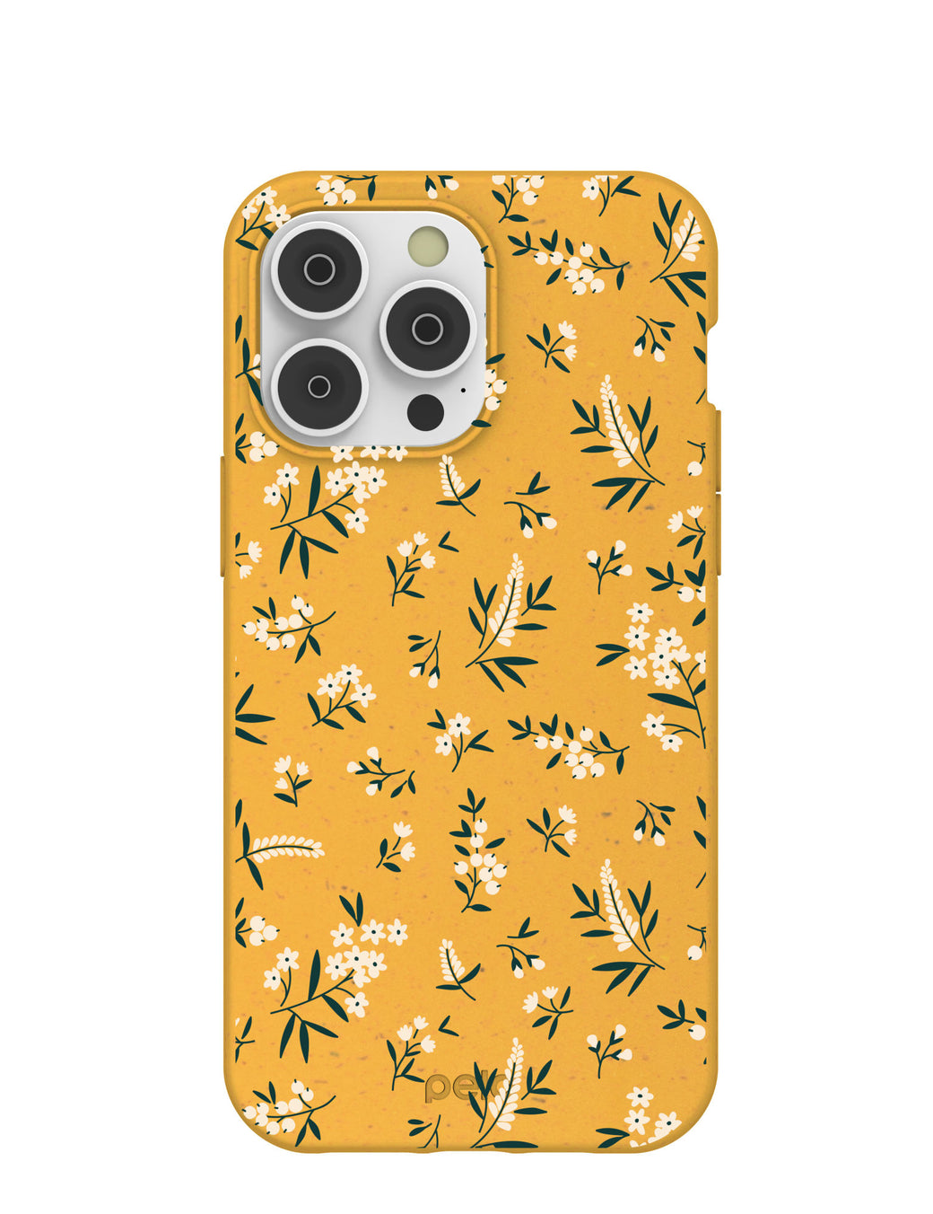 Honey White Posies iPhone 14 Pro Max Case with MagSafe Module