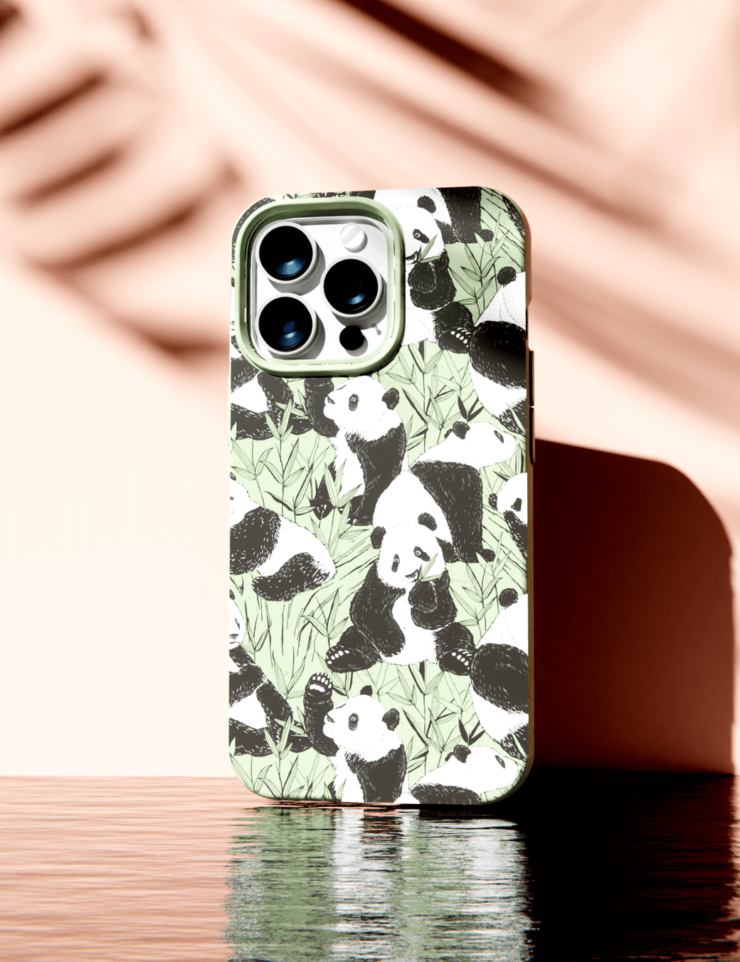 Sage Green Pandamonium iPhone 6/6s/7/8/SE Case