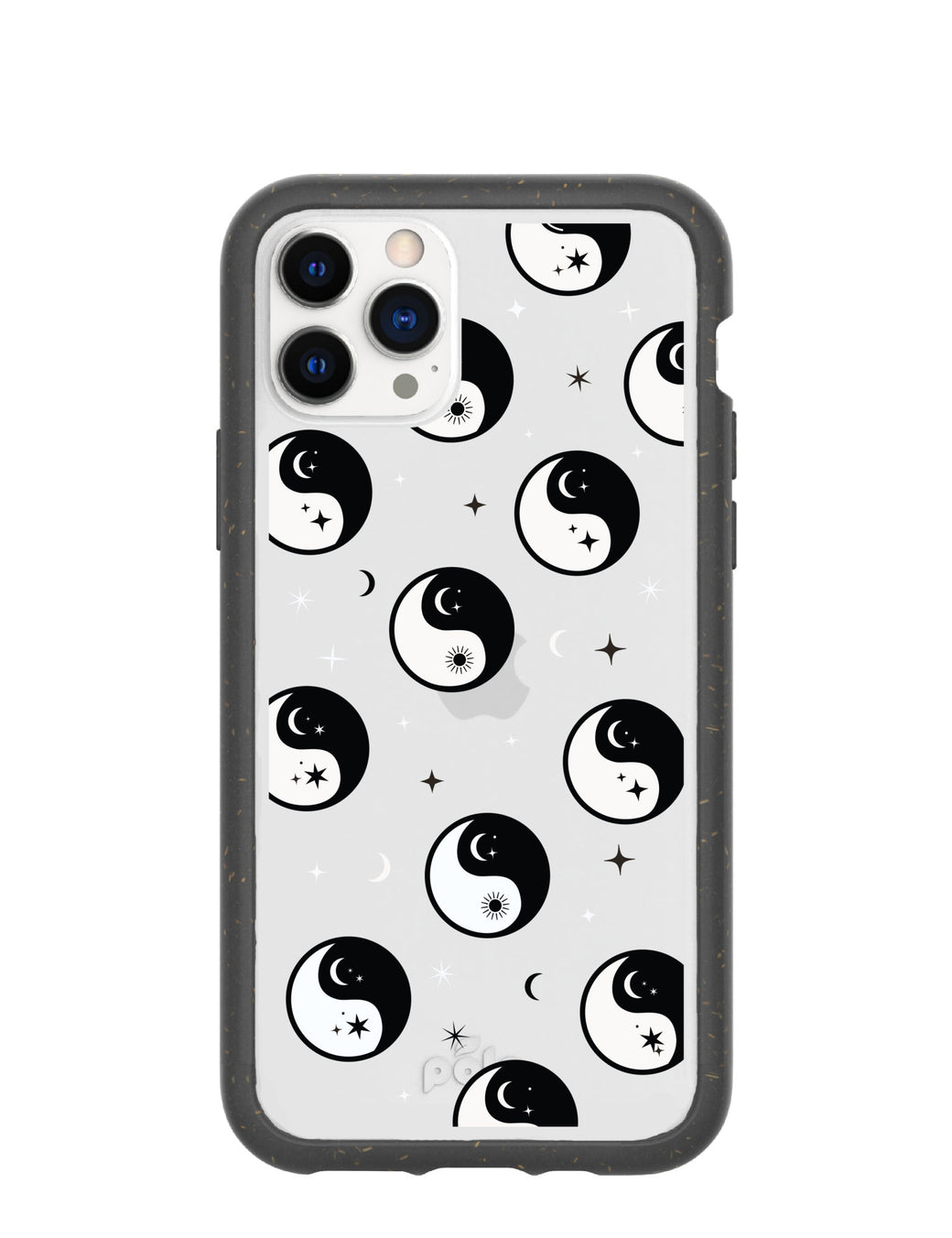 Clear Yin Yang Dreams iPhone 11 Pro Case With Black Ridge