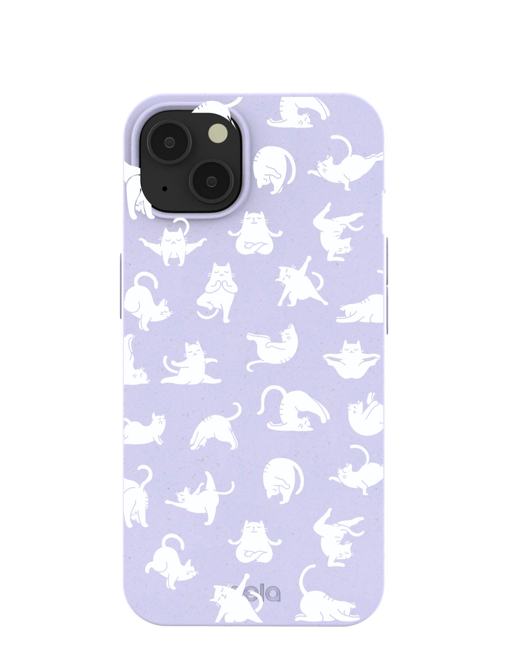 Lavender Yoga Cat iPhone 13 Case