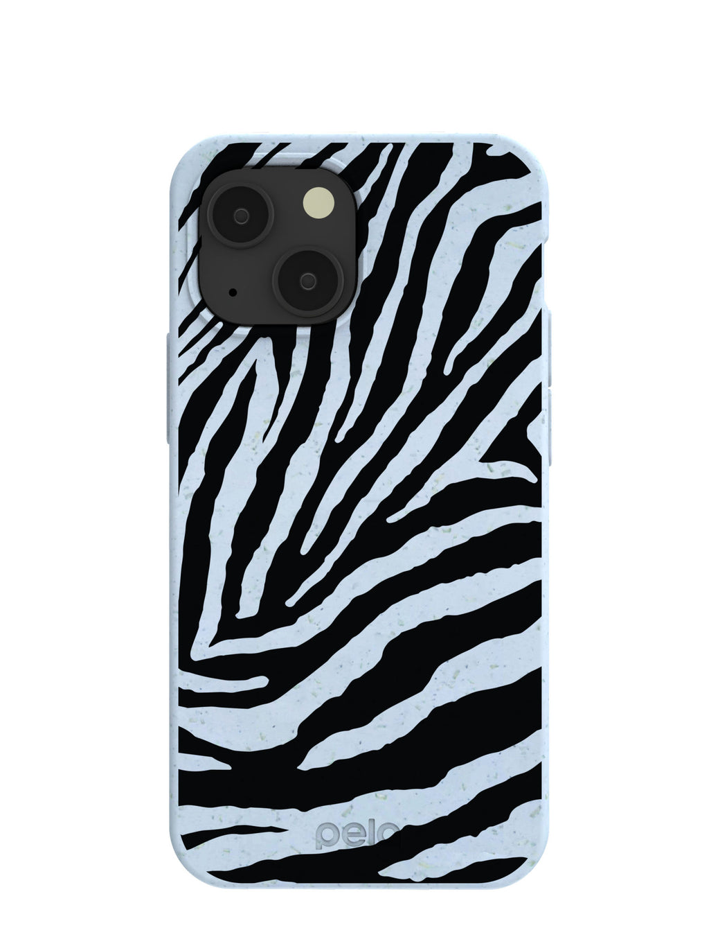Powder Blue Zebra iPhone 13 Mini Case
