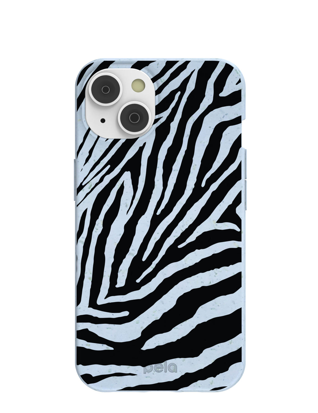 Powder Blue Zebra iPhone 14 Case with MagSafe Module