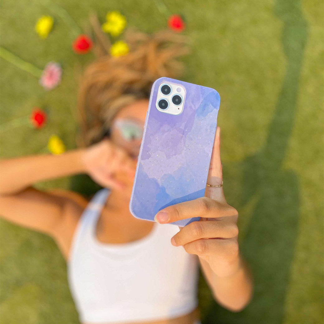 Lavender Blue Reflections iPhone 11 Case